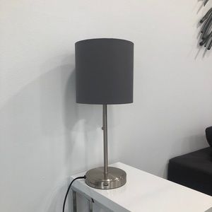 Grey Table Lamp